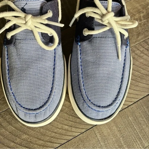 Polo Ralph Lauren Men's Lander Boat Shoes - Blue/Off White 10.5 - Picture 5 of 7